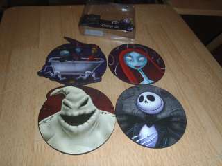 NIGHTMARE BEOFRE CHRISTMAS COASTER SET 4 DIFFERENT NEW  