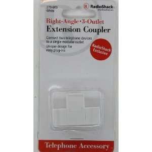    RadioShack Right Angle 3 Outlet Extension Coupler Electronics