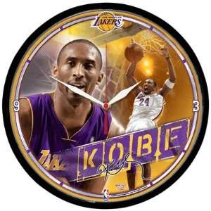  Kobe Bryant Los Angeles Lakers Round Clock Sports 