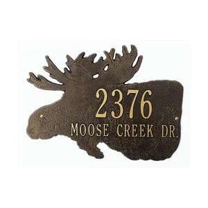  Personalized Moose Address or Name Plaque