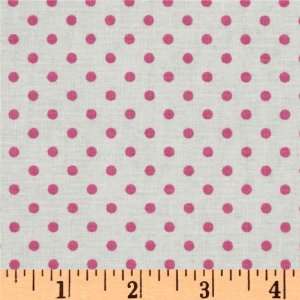  44 Wide Crazy for Dots & Stripes Dottie White/Pink 