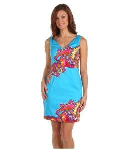 NEW Lilly Pulitzer Kiki Dress Printed Engineered 4/S Turquoise $178 
