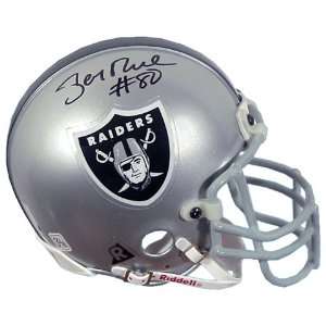  Mounted Memories Jerry Rice Autographed Mini Helmet 