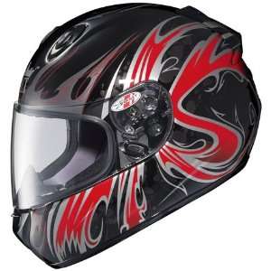  Joe Rocket RKT 201 Gothic Helmet   Medium/Black/Red/Silver 