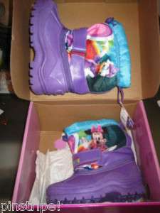 Disney Minnie Mouse Toddler Snow Boots Winter Insulated  