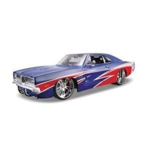  Maisto Die Cast 124 Blue and Red AS 1969 Dodge Charger R 