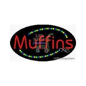  Muffins LED Business Sign 15 Tall x 27 Wide x 1 Deep 