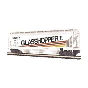  20 97618 MTH O Premier 3 Bay Centerflow Hopper Glasshopper 