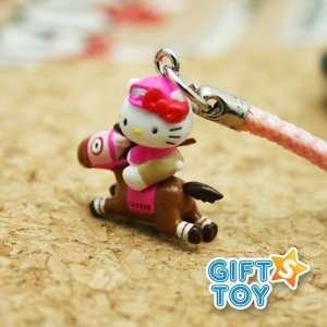 Hello Kitty Horse Racing Cell Phone Charm