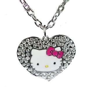   with Dark Pink Enamel Bow & Kitty Face in Hello Kitty By Jersey Bling