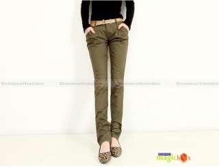 Women Fashion Slim Harem Pants Trousers Overalls With Belt 4 Colors 