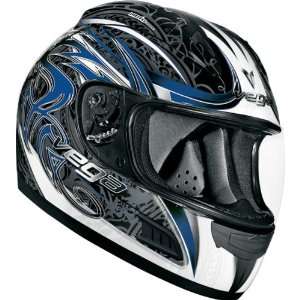Vega Slayer Adult Altura On Road Racing Motorcycle Helmet   Blue / 2X 