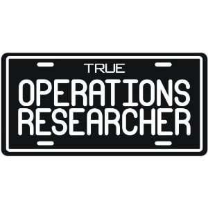  New  True Operations Research Analyst  License Plate 