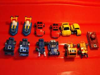 Broken 1980s G1 Transformers Lot of 13 Minicars for Parts Repair or 