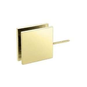   LAURENCE SGC186BR CRL Brass Square Wall Mount Movable Transom Clamp
