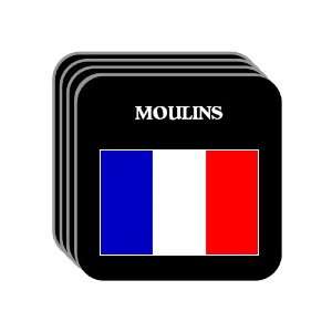  France   MOULINS Set of 4 Mini Mousepad Coasters 