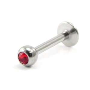  Labret steel Mouche red. Jewelry