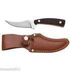   SKINNING KNIFE WITH FULL TANG PRECISION HONED BLADE LEATHER SHEATH