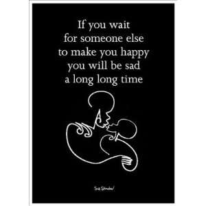 If You Wait #2 by Sir Shadow   4 x 2 7/8 inches   Magnet  