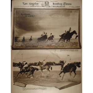 1925 Western Cowboys Storm Polo Game Warren Beckwith Los 