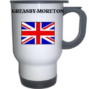  UK/England   GREASBY MORETON White Stainless Steel Mug 