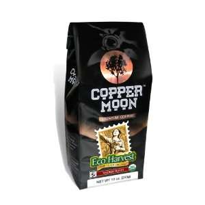 Copper Moon Eco Harvest Organic Coffee, Whole Bean, 10 Ounce Bag