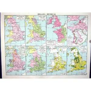 Historical England Cassell Antique Map 1920 Scotland Shetland Orkney 