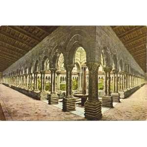   Postcard Cloister of the Benedictines Monreale Italy 