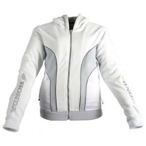  Honda Hnd Fleece Jacket Ladies White/Silver Small 