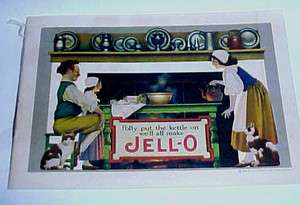 1924 JELLO   JELL O ADVERTISING BOOKLET FRONT & BACK COVERS by 