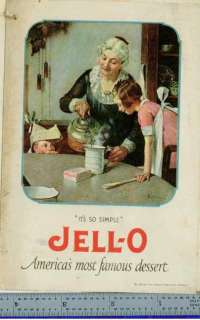 Rare 1923 Jello Norman Rockwell Antique Recipe Cookbook  