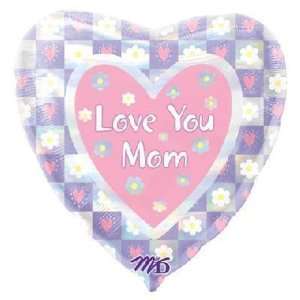    Mothers Day Balloons 32 Love You Mom Holographic Toys & Games