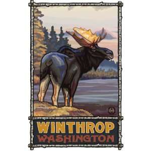  Northwest Art Mall Winthrop Washington Standing Moose 