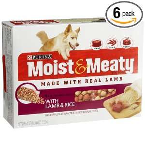 Moist & Meaty with Lamb & Rice, 9 Count (6 Ounce) Pouches (Pack of 6 