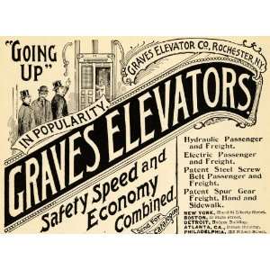   Electric Elevators   Original Print Ad 