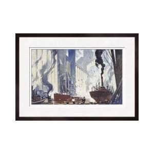   Elevators That Store Grain For Troops Framed Giclee Print Home