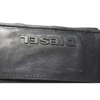 Diesel Leather Jem Boss new Mezza Wallet Black BNWT 100% Authentic 