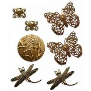  Vintaj Natural Brass Winged Collection Charm And Pendant 