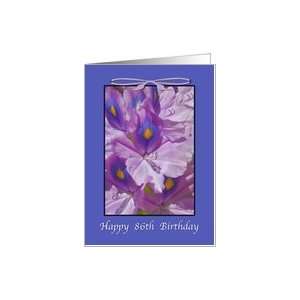  Birthday, 86th, Floral, Lily Card Toys & Games