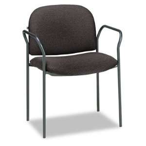  HON 4051AB10T   Multipurpose Stacking Arm Chairs, Black, 2 