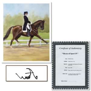 Horse of Sport IV by Michelle Moate Signed Giclee Art COA  