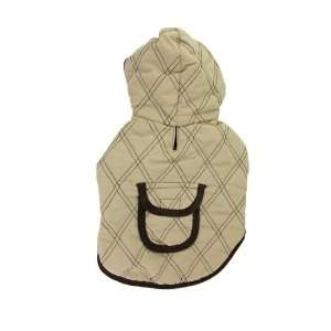  Zack & Zoey Polyester Quilted XX Small Dog Jacket, Beige 
