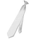 clip on necktie solid silver grey color men s gray
