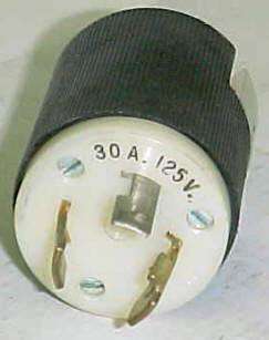 Hubbell Twist   Lock Electrical Plug 30 AMP 125V  