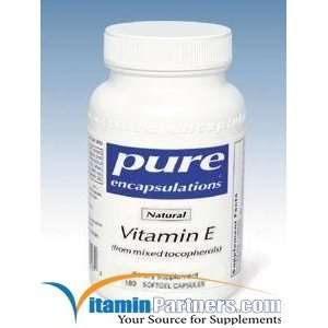  vitamin e with mixed tocopherols 180 vegetable capsules by 
