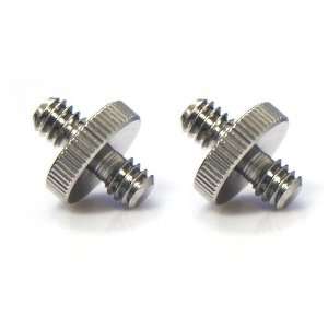  1/4 Male to 1/4 Male Threaded Screw Adapter (2 pack 