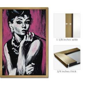  Gold Framed Audrey Hepburn Poster Fabulous Garibaldi 