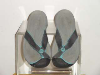 Keen Womens Black Blue Flip Flop Thongs Slides Sandals Shoes Size 9 
