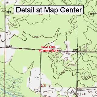   Topographic Quadrangle Map   Isaac Lake, Minnesota (Folded/Waterproof