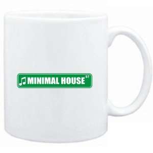  Mug White  Minimal House STREET SIGN  Music Sports 